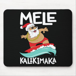 Mele Kalikimaka Hawaiian Christmas Hawaii Surfing  Mouse Mat