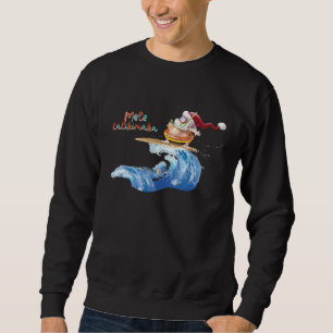Mele Kalikimaka Hawaiian Christmas Hawaii Surfing Sweatshirt
