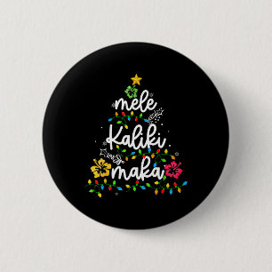 Mele Kalikimaka Hawaiian Christmas Hawaii Tropical 6 Cm Round Badge