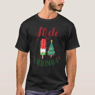 Mele Kalikimaka Hawaiian Christmas In July Ice Cre T-Shirt