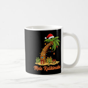 Mele Kalikimaka Hawaiian Christmas Palm Trees Coffee Mug