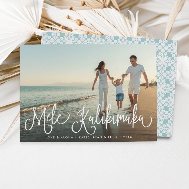 Mele Kalikimaka | Hawaiian Holiday Photo Card (Creator Uploaded)
