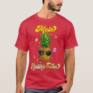 Mele Kalikimaka Hawaiian Merry Christmas Hawaii Me T-Shirt