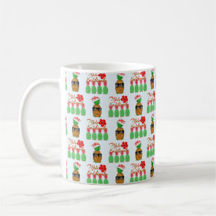 Mele Kalikimaka Hawaiian Pineapple Merry Christmas Coffee Mug