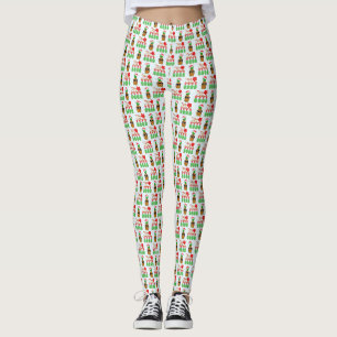 Mele Kalikimaka Hawaiian Pineapple Merry Christmas Leggings