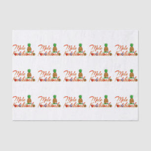 Mele Kalikimaka Hawaiian Pineapple Tissue Paper