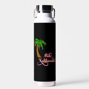 Mele Kalikimaka Hawaiian Sweat for Christmas Water Bottle