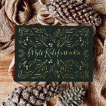 Mele Kalikimaka Hawaiian Tropical Christmas Card<br><div class="desc">Celebrate the season with our holiday featuring original artwork of foil lettering and foliage - the perfect way to personalise a greeting to your family and friends.</div>