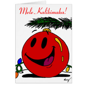 Mele Kalikimaka Hawaiin Christmas Card