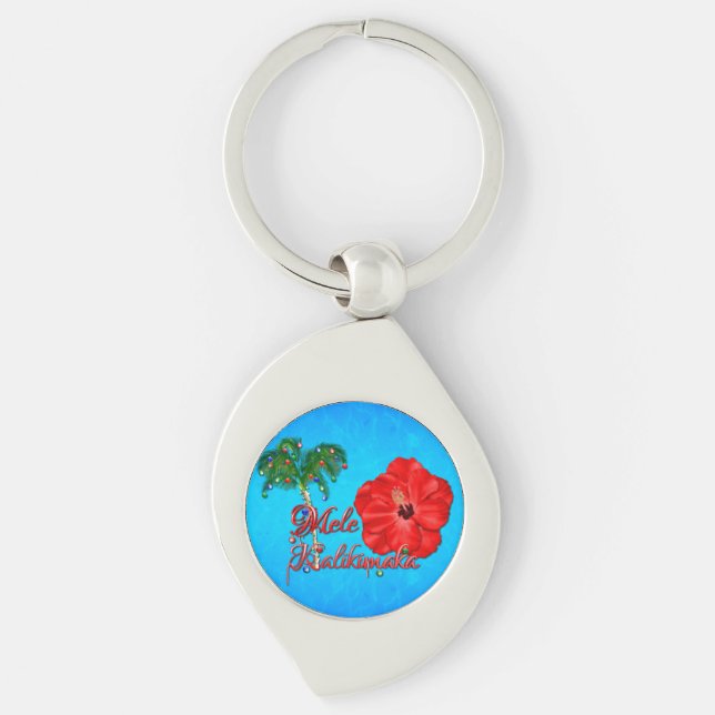 Mele Kalikimaka Key Ring (Front)