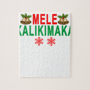 MELE KALIKIMAKA Merry Christmas and Happy New Year Jigsaw Puzzle