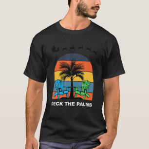 Mele Kalikimaka Merry Christmas Hawaii Deck The Pa T-Shirt