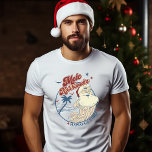 Mele Kalikimaka Merry Christmas Hawaii Style  T-Shirt<br><div class="desc">Get ready to spread holiday cheer in true Hawaiian style with our 'Mele Kalikimaka Merry Christmas Hawaiian Style T-Shirt'! 
Experience the warmth of the tropical islands combined with the festive spirit of Christmas with this unique and vibrant t-shirt.</div>