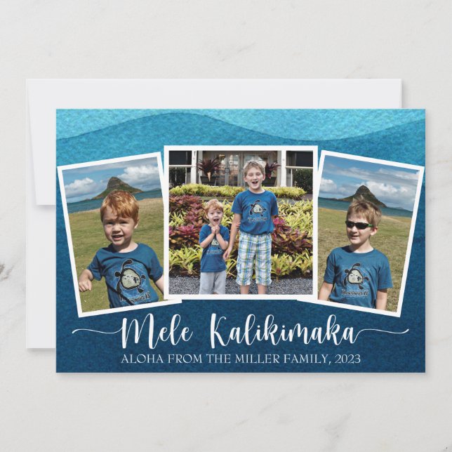 Mele Kalikimaka Merry Christmas Holiday Card (Front)