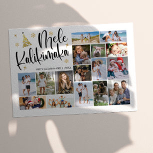 Mele Kalikimaka Modern Photo Collage Hawaiian