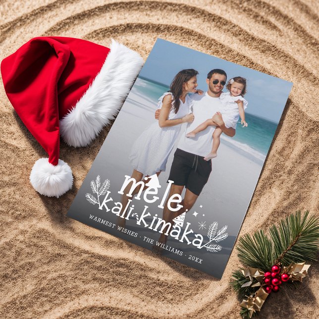 Mele Kalikimaka Modern Photo Hawaiian Holiday  (Creator Uploaded)