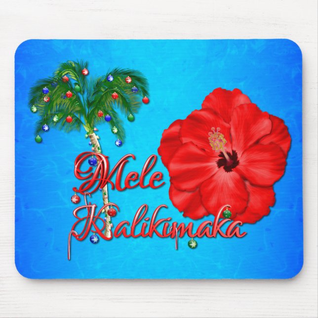 Mele Kalikimaka Mouse Mat (Front)