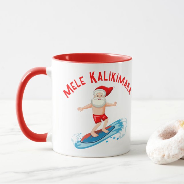 Mele Kalikimaka Mug (With Donut)
