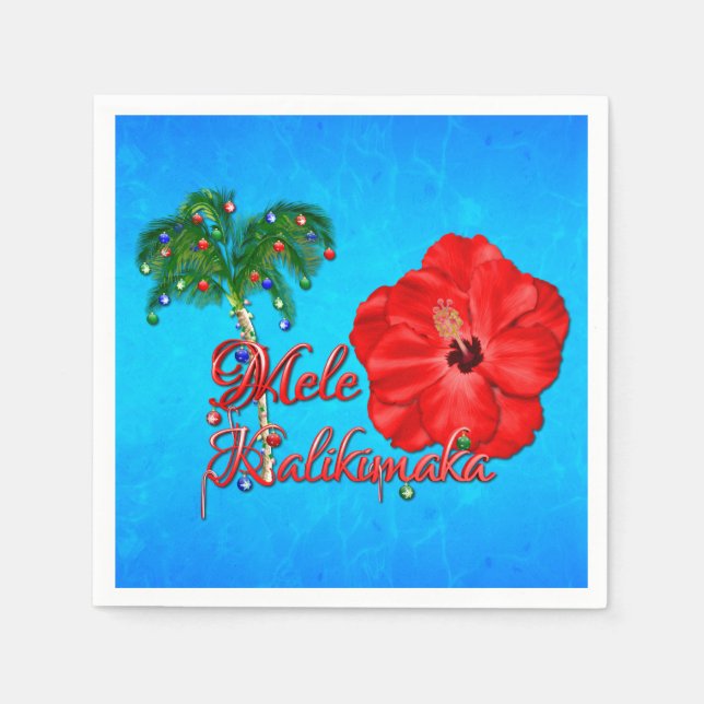 Mele Kalikimaka Napkin (Front)