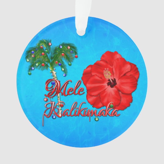Mele Kalikimaka Ornament (Front)