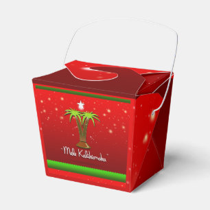 Mele Kalikimaka Palm Tree for Xmas Favour Box