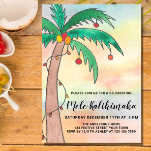 Mele Kalikimaka Party Invitation