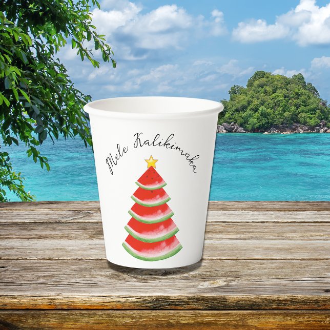 Mele Kalikimaka Party Paper Cups (Creator Uploaded)