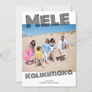Mele Kalikimaka Personalised Christmas Holiday Card