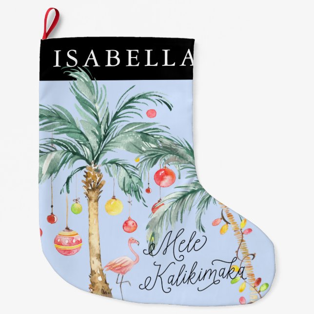 Mele Kalikimaka Personalised Christmas Stocking (Front)