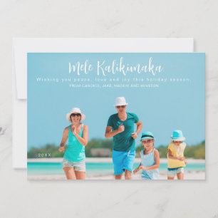 Mele Kalikimaka Photo Christmas  Holiday Card