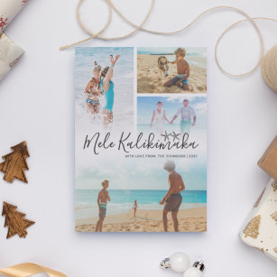 Mele Kalikimaka Photo Collage Holiday Card