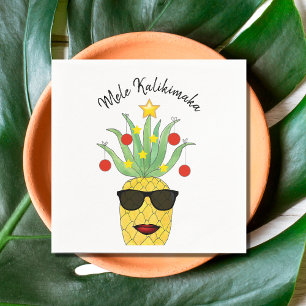 Mele Kalikimaka Pineapple Napkin