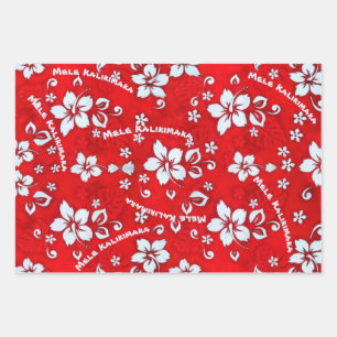 Mele Kalikimaka Red Wrapping Paper