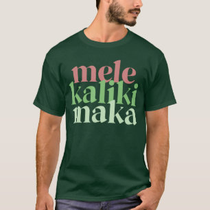 Mele Kalikimaka Retro Christmas Modern Hawaiian Wo T-Shirt