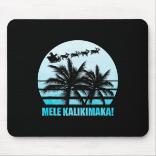 Mele Kalikimaka Retro Hawaiian Christmas Family Va Mouse Mat