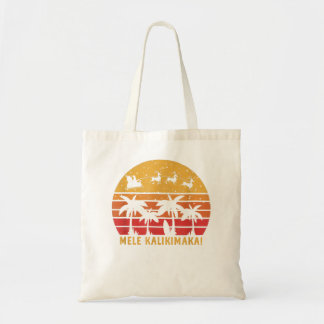 Mele Kalikimaka Retro Hawaiian Christmas Family Va Tote Bag