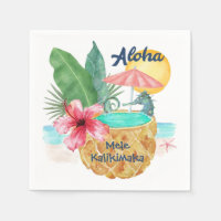 Mele Kalikimaka Seahorse Pineapple Tropical 