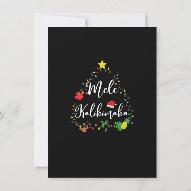 Mele Kalikimaka Shirt For Women Hawaiian Hawaii Ch Invitation (Front)
