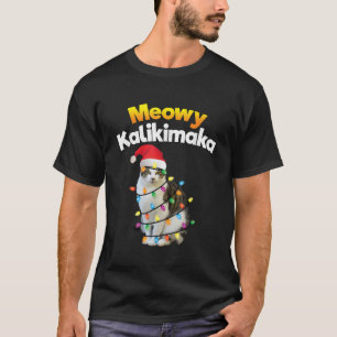 Mele Kalikimaka Shirt Hawaiian Merry Christmas Cat