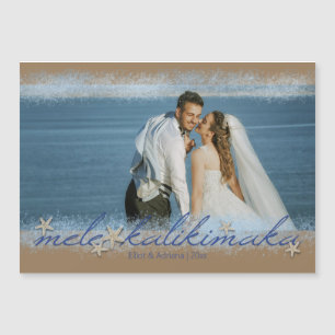 Mele Kalikimaka Starfish Magnetic Photo Card