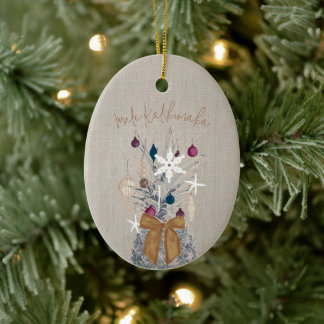Mele Kalikimaka, Sugar Plum Ceramic Tree Decoration