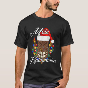 Mele Kalikimaka Tiki Merry Christmas Hawaii T-Shirt