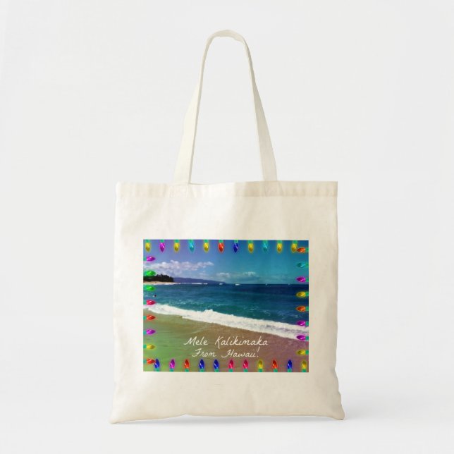 Mele Kalikimaka Tote Bag (Front)