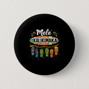Mele Kalikimaka Trocal Christmas Flip Flop 6 Cm Round Badge