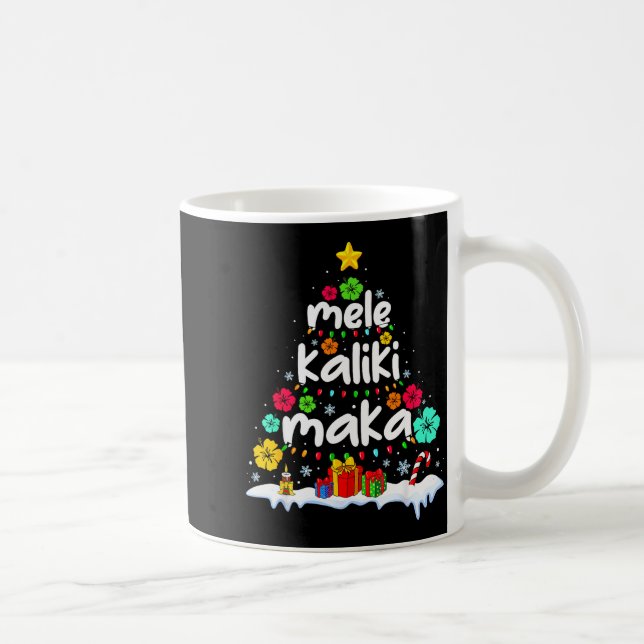 Mele Kalikimaka Trocal Christmas Hawaiian Santa Xm Coffee Mug (Right)