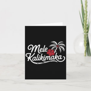 Mele Kalikimaka Trocal Christmas Hawaiian Xmas  Card