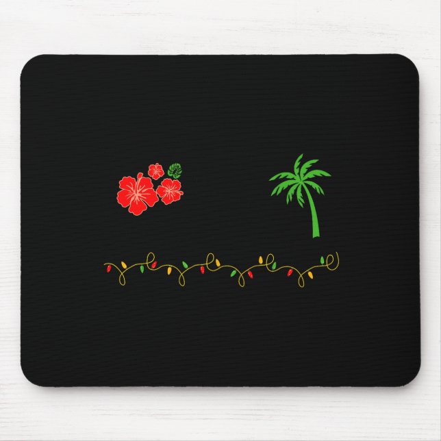 Mele Kalikimaka Trocal Christmas Hawaiian Xmas  Mouse Mat (Front)
