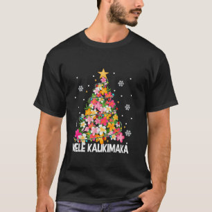 Mele Kalikimaka Tropical Christmas Hawaiian Santa  T-Shirt