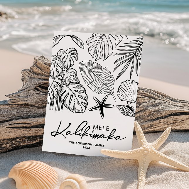 Mele Kalikimaka Tropical Christmas Holiday Card (Creator Uploaded)