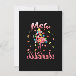 Mele Kalikimaka Tropical Hawaiian Christmas Flamin Invitation